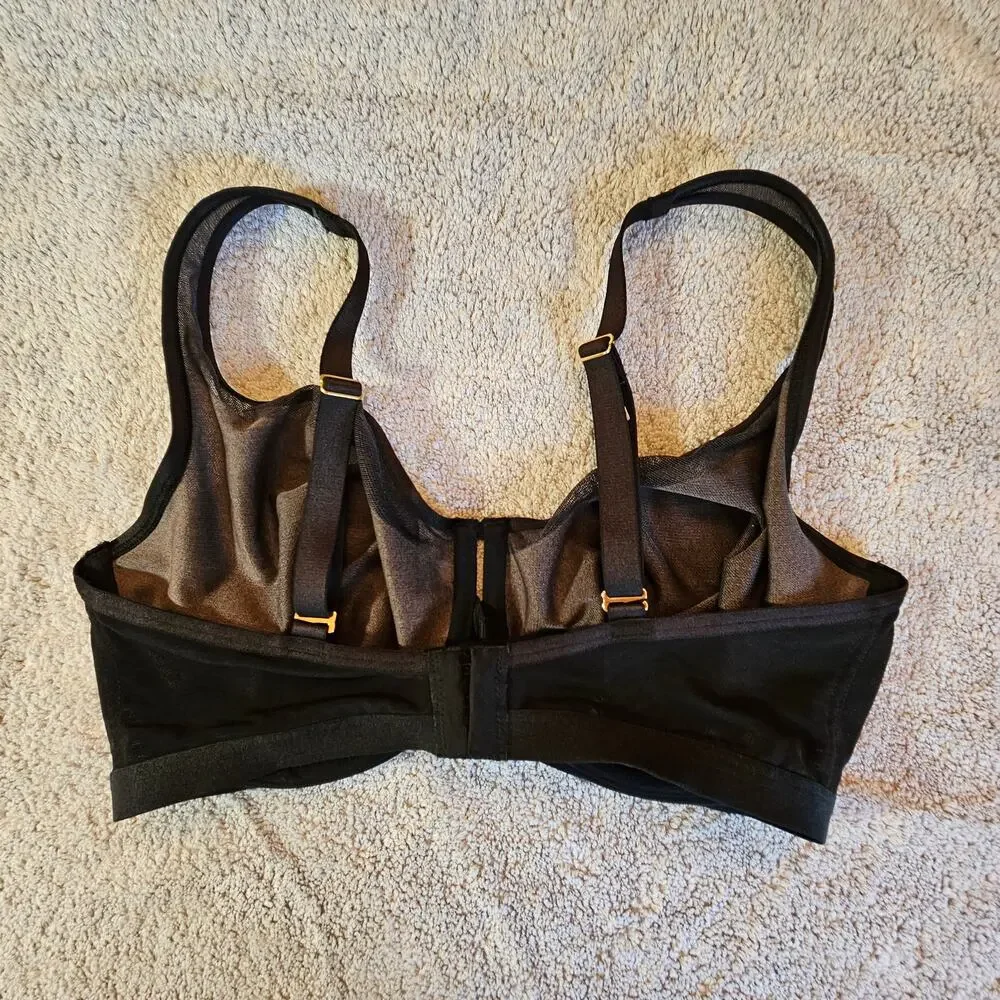 Soma Unbelievable Lift Scoop Balconette Bra 36DDD Black Underwire Full Coverage